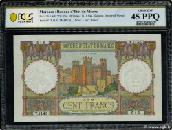 100 Francs MARUECOS  1941 P.20 EBC