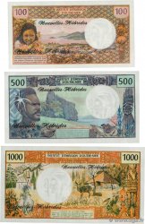 100, 500 et 1000 Francs Lot NEW HEBRIDES  1980 P.18d, P.19c et P.20c UNC
