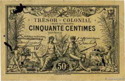 50 Centimes ISLA DE LA REUNIóN  1879 P.08 BC+