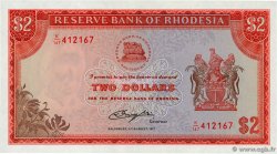 2 Dollars RHODESIA  1977 P.35c UNC