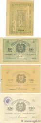 5, 50, 100 et 250 Roubles  Lot RUSSIE Achgabat 1919 PS.1141, PS.1142, PS.1143, PS.1145 et PS.1146 TTB