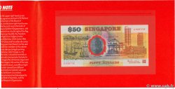 50 Dollars Set de présentation SINGAPUR  1990 P.30 FDC