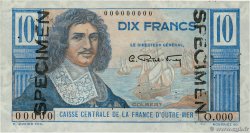 10 Francs Colbert Spécimen FRENCH EQUATORIAL AFRICA  1946 P.21s