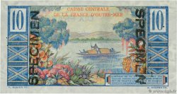 10 Francs Colbert Spécimen FRENCH EQUATORIAL AFRICA  1946 P.21s AU