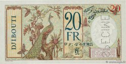 20 Francs Spécimen DJIBOUTI  1941 P.07As pr.NEUF