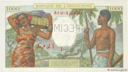 1000 Francs Spécimen DSCHIBUTI   1938 P.10s fST+