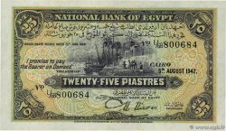 25 Piastres ÉGYPTE  1942 P.010c pr.NEUF
