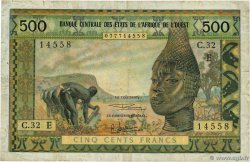 500 Francs STATI AMERICANI AFRICANI  1965 P.502Eg q.MB