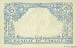5 Francs BLEU FRANKREICH  1912 F.02.01 fST