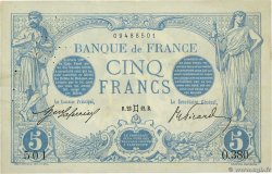 5 Francs BLEU FRANCE  1912 F.02.05 TTB