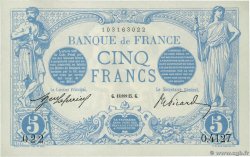 5 Francs BLEU FRANCE  1915 F.02.23 SUP+