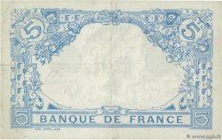 5 Francs BLEU FRANKREICH  1915 F.02.33 fVZ