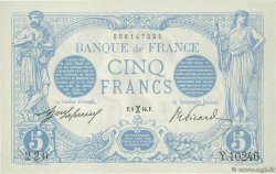 5 Francs BLEU FRANKREICH  1916 F.02.36 fST