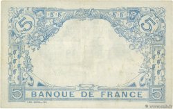 5 Francs BLEU FRANKREICH  1916 F.02.37 fVZ