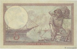 5 Francs FEMME CASQUÉE FRANCIA  1922 F.03.06 q.FDC