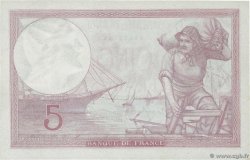 5 Francs FEMME CASQUÉE modifié FRANKREICH  1939 F.04.08 fST+