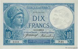 10 Francs MINERVE FRANCE  1916 F.06.01 pr.NEUF