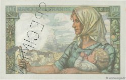 10 Francs MINEUR Spécimen FRANCE  1947 F.08.18Spn NEUF