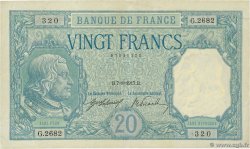 20 Francs BAYARD FRANCIA  1917 F.11.02 q.SPL