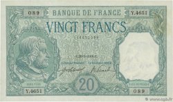 20 Francs BAYARD FRANCE  1918 F.11.03 SUP+