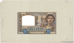 20 Francs TRAVAIL ET SCIENCE Épreuve FRANKREICH  1939 F.12.00Ec fST+