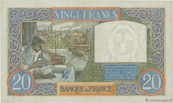 20 Francs TRAVAIL ET SCIENCE FRANCIA  1939 F.12.01 SPL