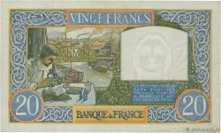 20 Francs TRAVAIL ET SCIENCE FRANCE  1941 F.12.15 SUP