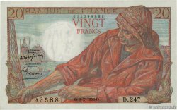 20 Francs PÊCHEUR FRANKREICH  1950 F.13.17a SS