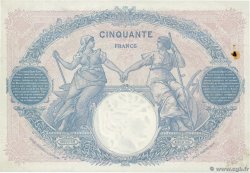 50 Francs BLEU ET ROSE FRANKREICH  1923 F.14.36 fVZ