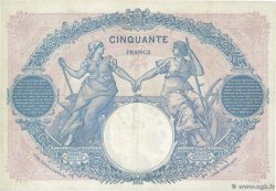 50 Francs BLEU ET ROSE FRANKREICH  1924 F.14.37 fVZ
