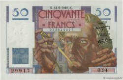 50 Francs LE VERRIER FRANCE  1946 F.20.05 UNC