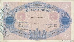 500 Francs BLEU ET ROSE FRANCIA  1915 F.30.22 BC+