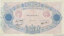 500 Francs BLEU ET ROSE modifié FRANCIA  1937 F.31.02 q.BB