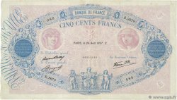 500 Francs BLEU ET ROSE modifié FRANCE  1937 F.31.02 pr.TTB