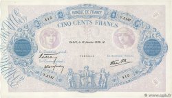500 Francs BLEU ET ROSE modifié FRANCIA  1939 F.31.22 MBC+