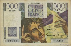 500 Francs CHATEAUBRIAND FRANCE  1953 F.34.13 VF-