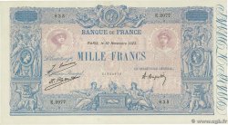 1000 Francs BLEU ET ROSE FRANCE  1925 F.36.41 XF