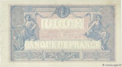 1000 Francs BLEU ET ROSE FRANKREICH  1925 F.36.41 VZ