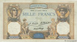 1000 Francs CÉRÈS ET MERCURE FRANCIA  1929 F.37.03 BC+