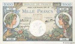 1000 Francs COMMERCE ET INDUSTRIE FRANKREICH  1940 F.39.02 fST+