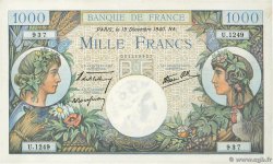 1000 Francs COMMERCE ET INDUSTRIE FRANCIA  1940 F.39.03 AU