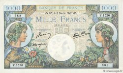 1000 Francs COMMERCE ET INDUSTRIE FRANCIA  1941 F.39.04 EBC