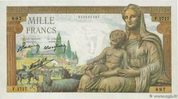 1000 Francs DÉESSE DÉMÉTER FRANCIA  1942 F.40.09 EBC+