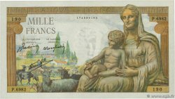 1000 Francs DÉESSE DÉMÉTER FRANCIA  1943 F.40.30 EBC+