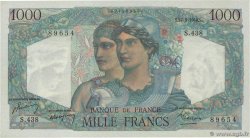 1000 Francs MINERVE ET HERCULE FRANKREICH  1948 F.41.21 ST