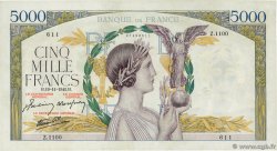 5000 Francs VICTOIRE Impression à plat FRANCE  1942 F.46.44 XF+