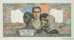 5000 Francs EMPIRE FRANÇAIS FRANKREICH  1942 F.47.05 VZ+
