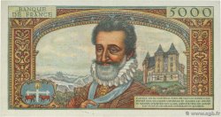 5000 Francs HENRI IV FRANKREICH  1957 F.49.01 fST