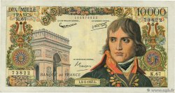 10000 Francs BONAPARTE FRANCIA  1957 F.51.07 BC+