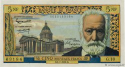 5 Nouveaux Francs VICTOR HUGO FRANCE  1959 F.56.02 pr.SPL